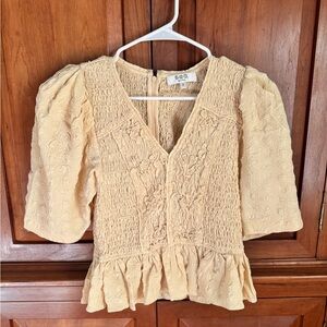 Sea Cream Textured Blouse